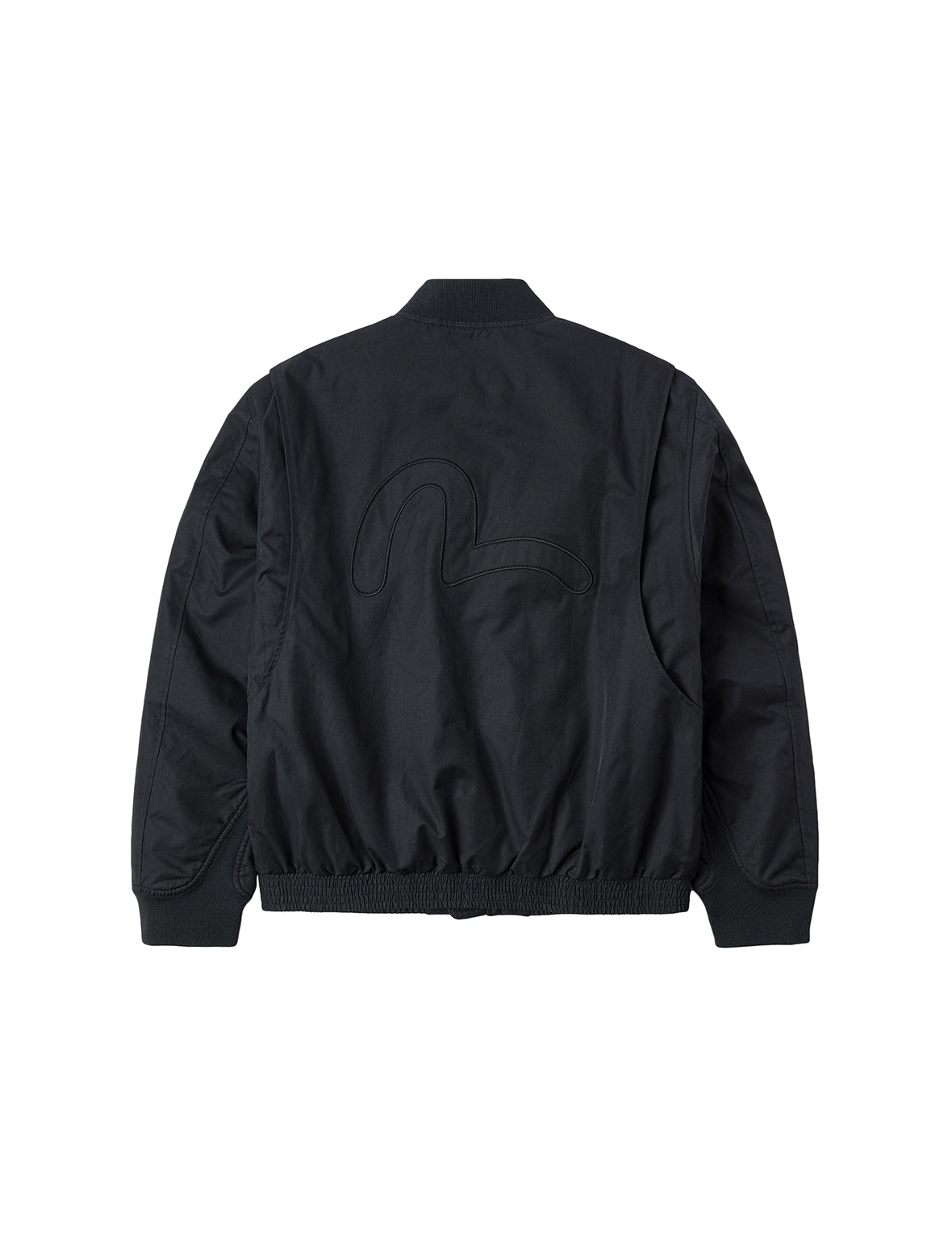 マルチロゴバッジ刺繍レギュラーフィットパッドボンバージャケット